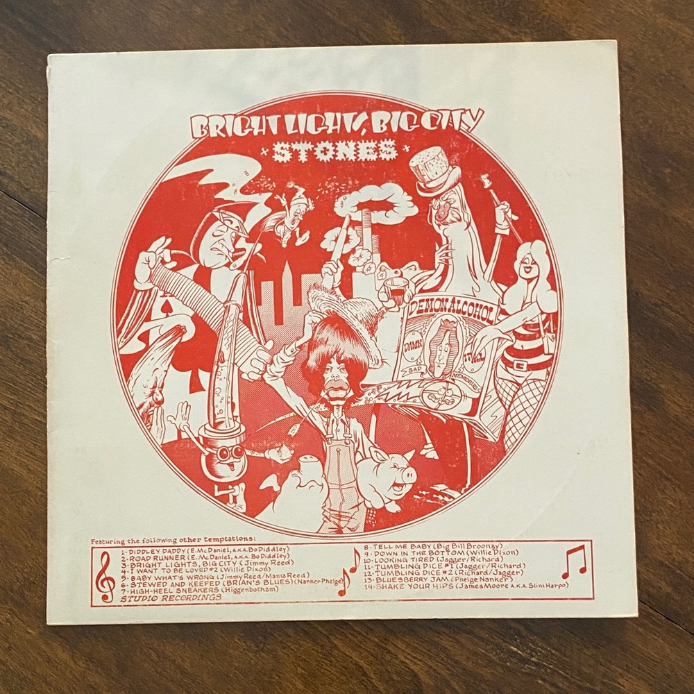 The Rolling Stones Vinyl - Red and White Cover